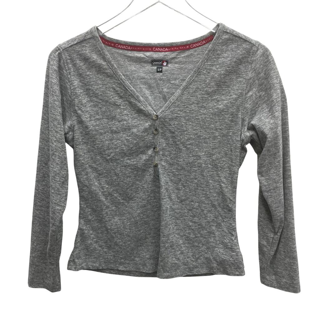 Canada Weather Gear Gray Knit Top Size Small